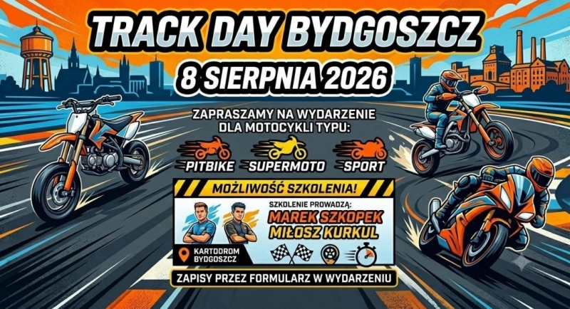 Szkolenie & Trackday Tor Kartodrom Bydgoszcz 2026