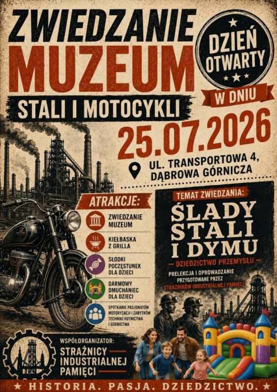 Dzień Otwarty Muzeum Stali i Motocykli Dąbrowa Górnicza 2026
