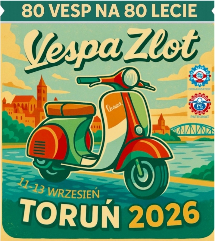 Zlot Vespa TORUŃ 2026
