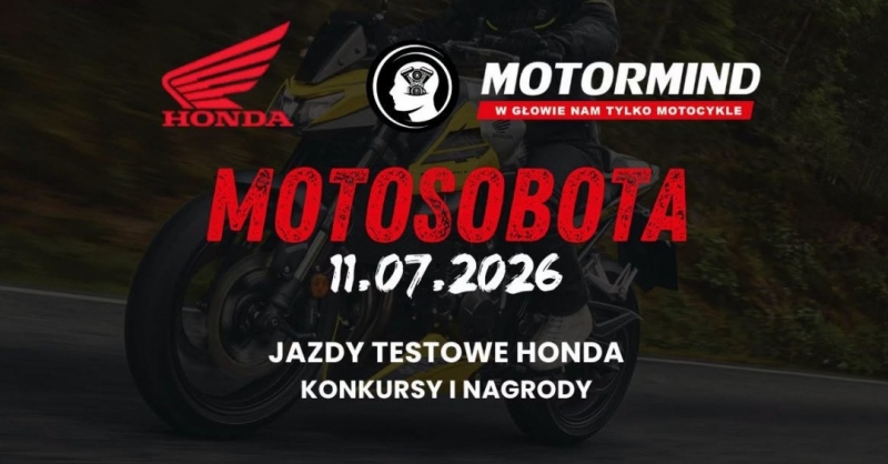 MOTOSOBOTA w Motormind - jazdy testowe motocyklami HONDA 2026