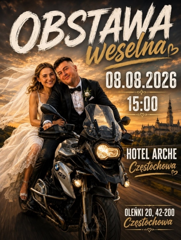 Motocyklowa Obstawa weselna Częstochowa 2026