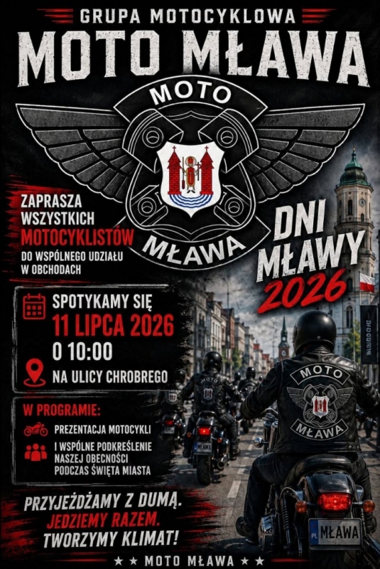 Moto Mława zaprasza na dni Mławy 2026