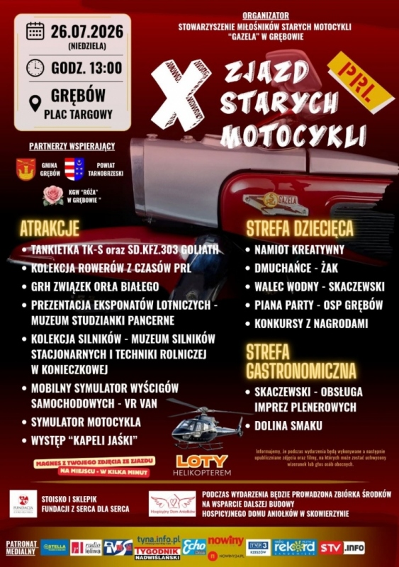 X Zjazd Starych Motocykli PRL - Grębów 2026