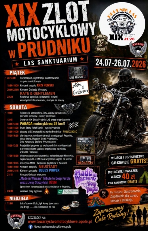 XIX Zlot Motocyklowy w Prudnik 2026