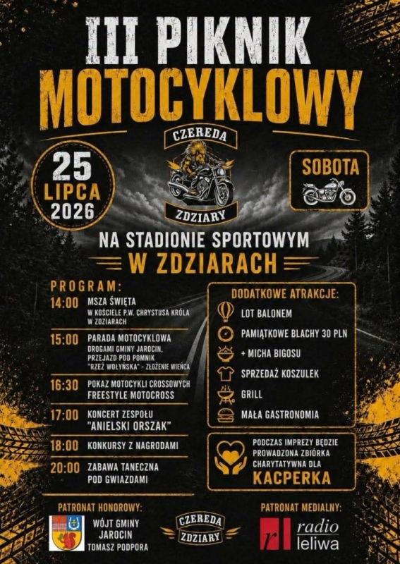 III Piknik Motocyklowy Czereda Zdziary 2026