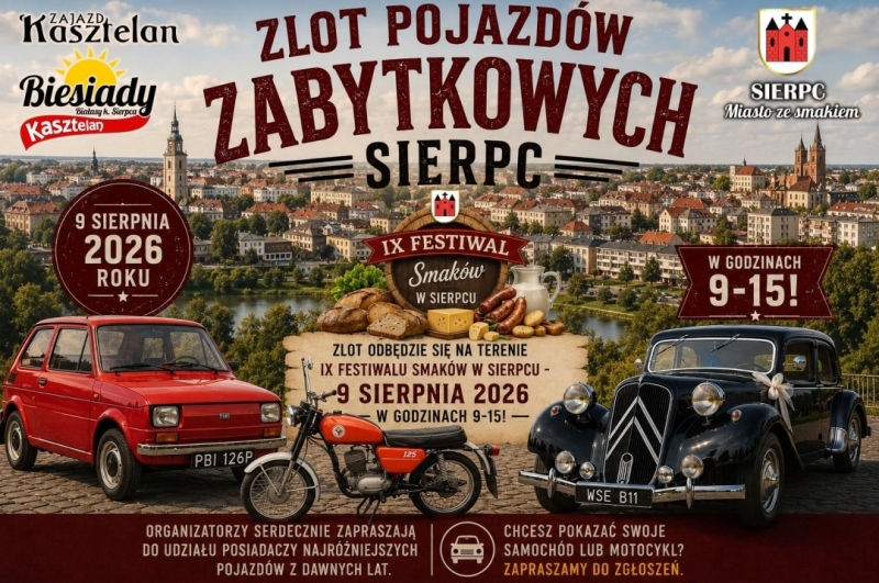 ZLOT POJAZDÓW ZABYTKOWYCH SIERPC 2026