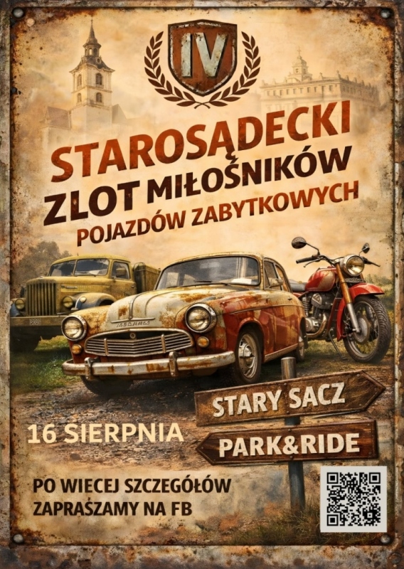 IV Starosądecki Zlot Miłośników Pojazdów Zabytkowych 2026