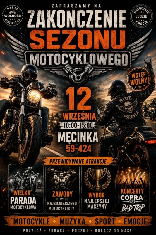  Największe Zakończenie Sezonu Motocyklowego na Dolnym Śląsku 2026