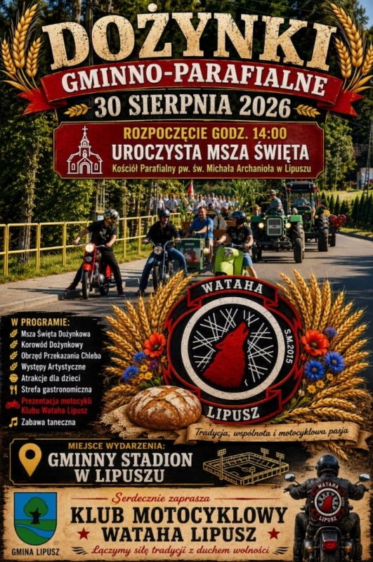 Dożynki Gminno-Parafialne LIPUSZ 2026