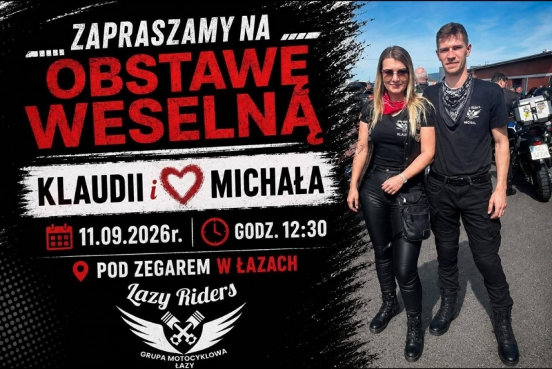 6 MOTOCYKLOWA OBSTAWA ŚLUBNA KLAUDII I MICHAŁA 2026