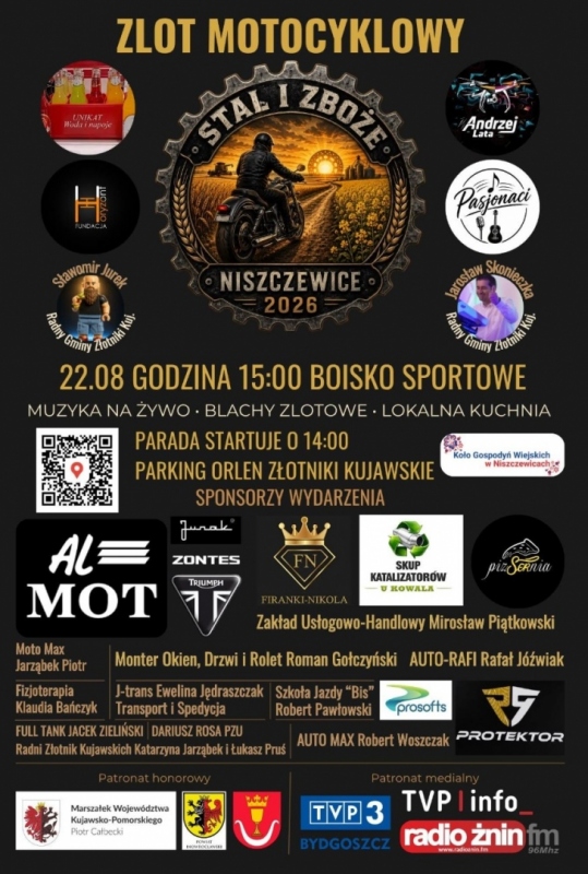 Zlot motocyklowy STAL I ZBOŻE Niszczewice 2026
