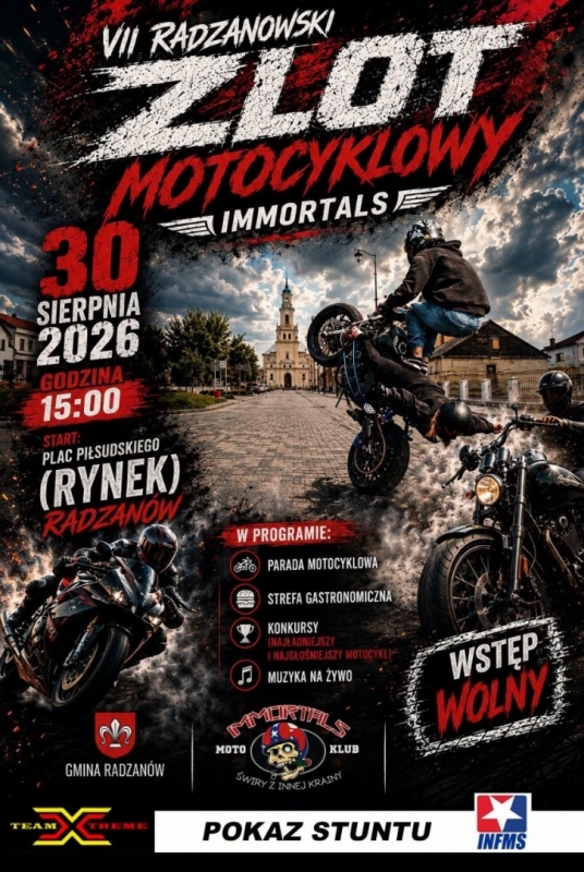 VII RADZANOWSKI ZLOT MOTOCYKLOWY IMMORTALS 2026