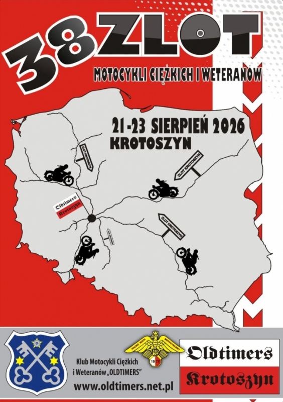 38. Zlot Motocykli Ciężkich i Weteranów w Krotoszynie 2026