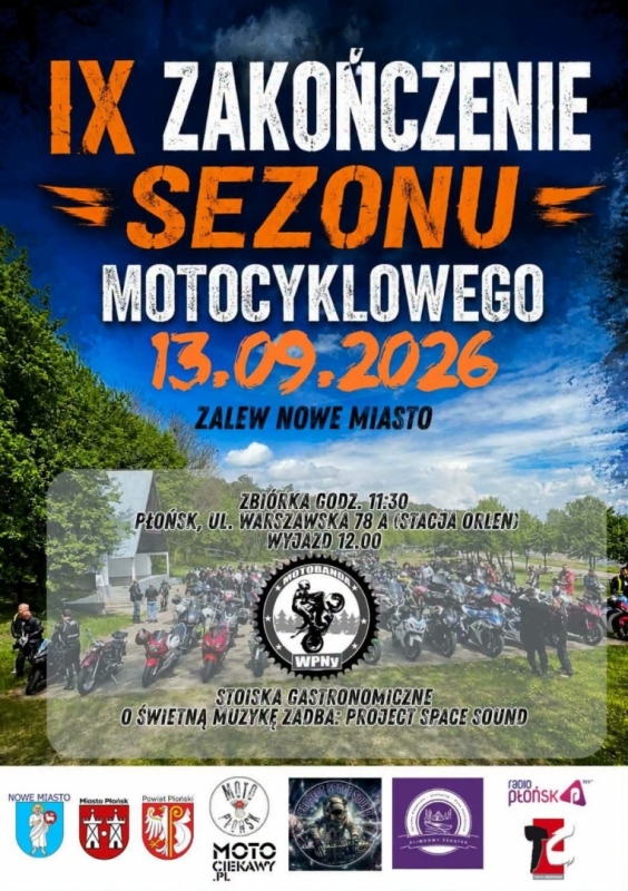 Zakończenie Sezonu Motocyklowego Płońsk / Nowe Miasto 2026