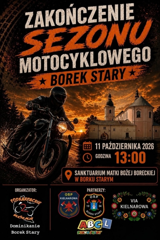 Zakończenie Sezonu Motocyklowego w Borku Starym 2026