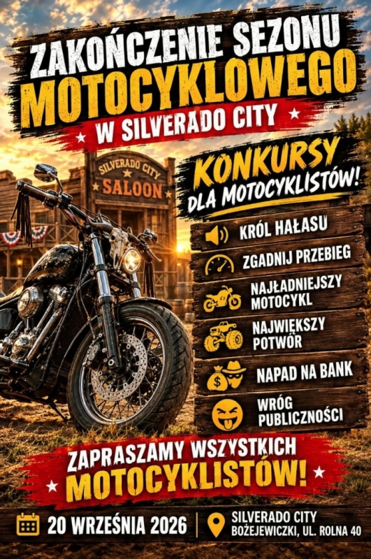 Zakończenie Sezonu Motocyklowego w Silverado City 2026