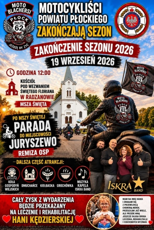 Zakończenie Sezonu Motocyklowego Powiatu Płockiego 2026