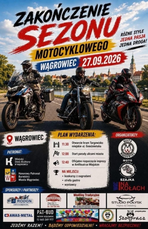 Zakończenie Sezonu Motocyklowego Wągrowiec 2026