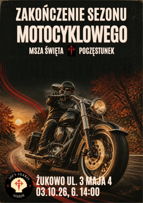 Msza na zakończenie sezonu motocyklowego Żukowo 2026