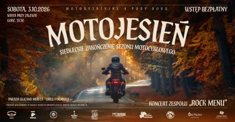 MOTO JESIEŃ 2026 – SIEDLECKIE ZAKOŃCZENIE SEZONU MOTOCYKLOWEGO 2026