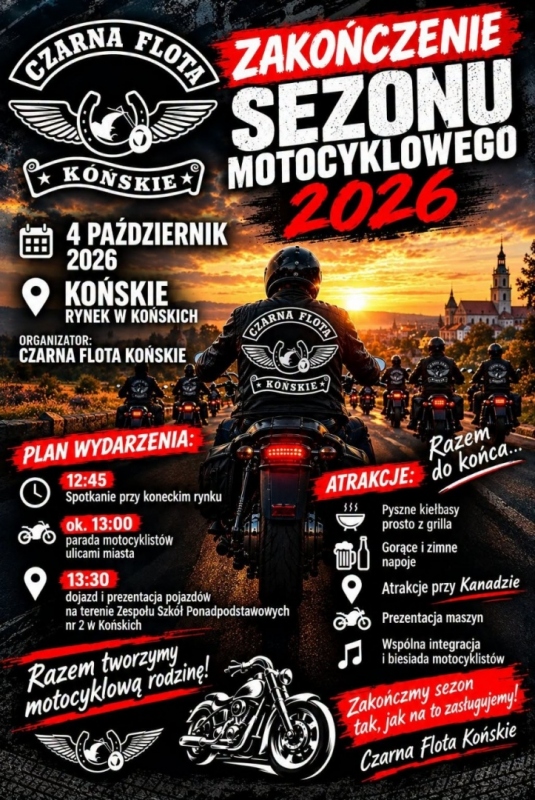 Zakończenie Sezonu Motocyklowego Końskie 2026 