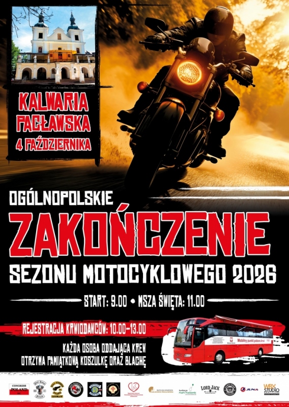 Ogólnopolskie Zakończenie Sezonu Mocyklowego 2026 - KALWARIA PACŁAWSKA