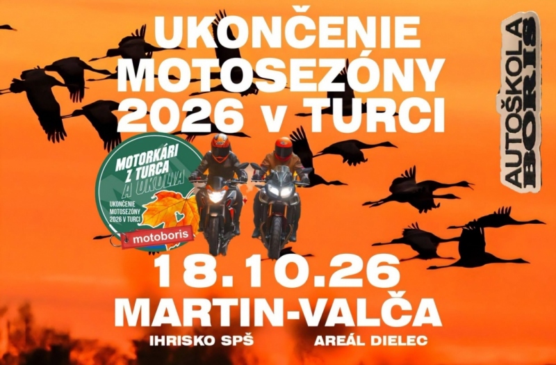 UKONČENIE MOTOSEZÓNY 2026 V TURCI/ nedeľa 18.10.2026 od 11:00