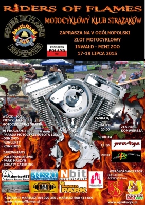 V Ogólnopolski Zlot Motocyklowy Riders Of Flames Inwałd 2015
