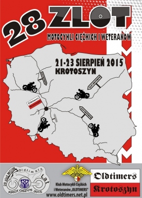  28 Zlot Motocykli Ciężkich i Weteranów Krotoszyn 2015