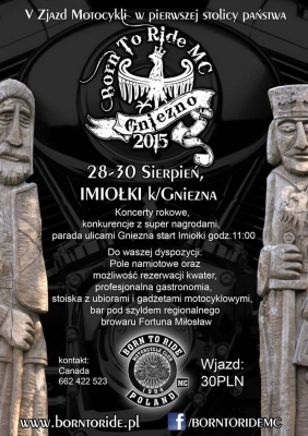 V Zjazd Motocykli w pierwszej stolicy państwa 2015